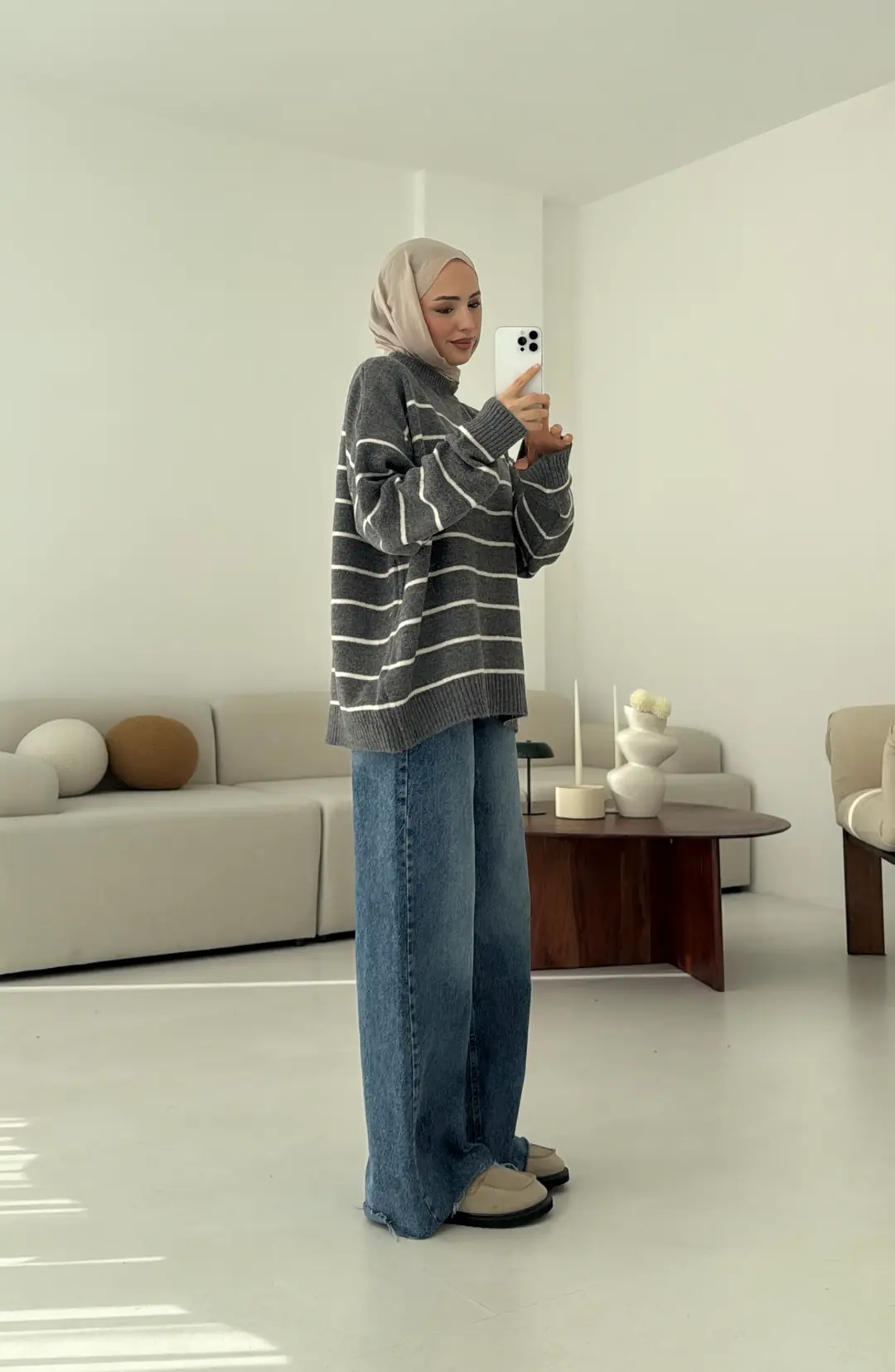 Şönil Kazak Gri - Görsel 6