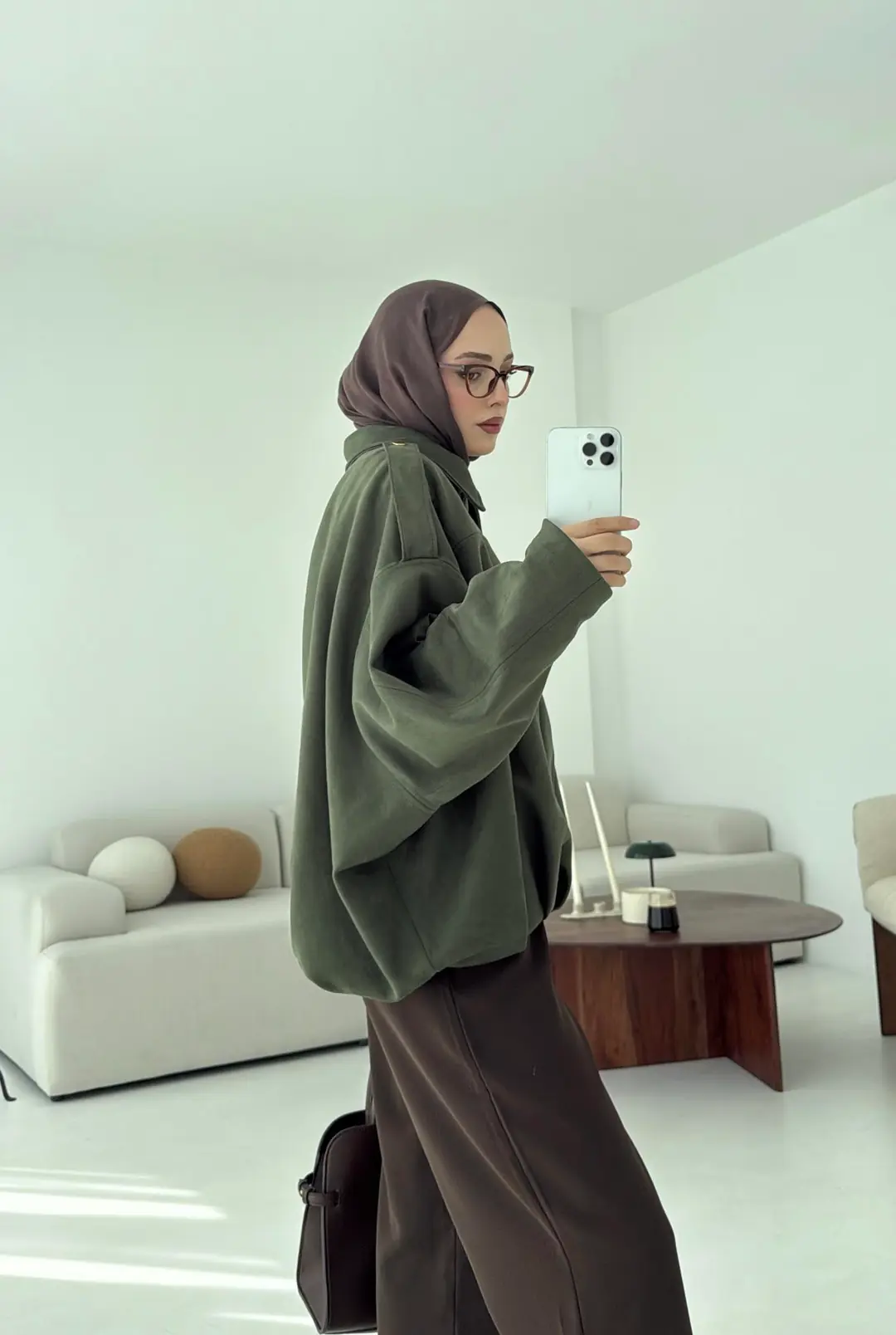 Süet Bomber Ceket - Görsel 3