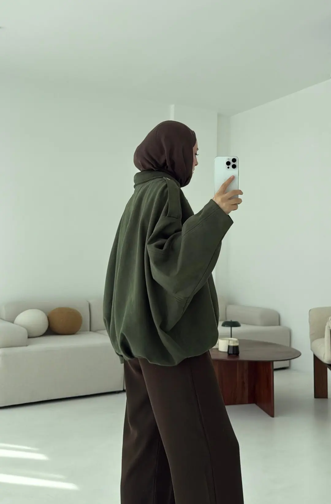 Süet Bomber Ceket - Görsel 8