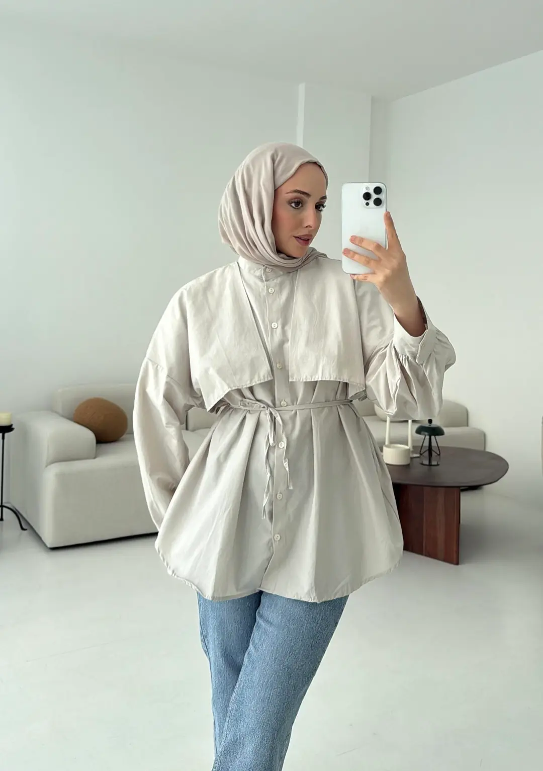 Taş Bağlamalı Gömlek - Görsel 2