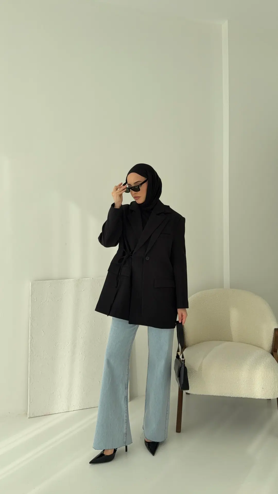 Tasarım Blazer Ceket Siyah