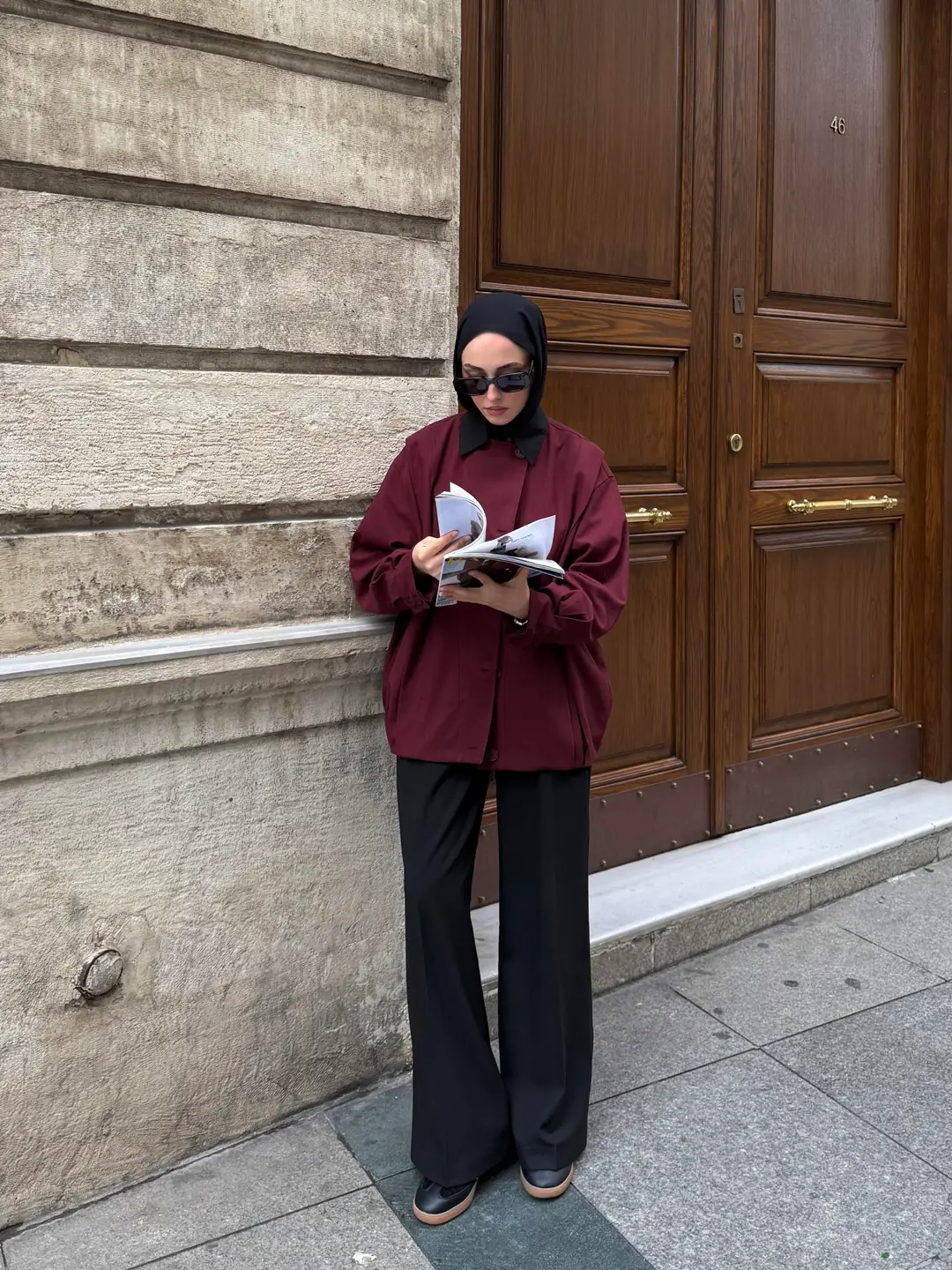 Tasarım ml Collection Ceket Bordo - Görsel 5