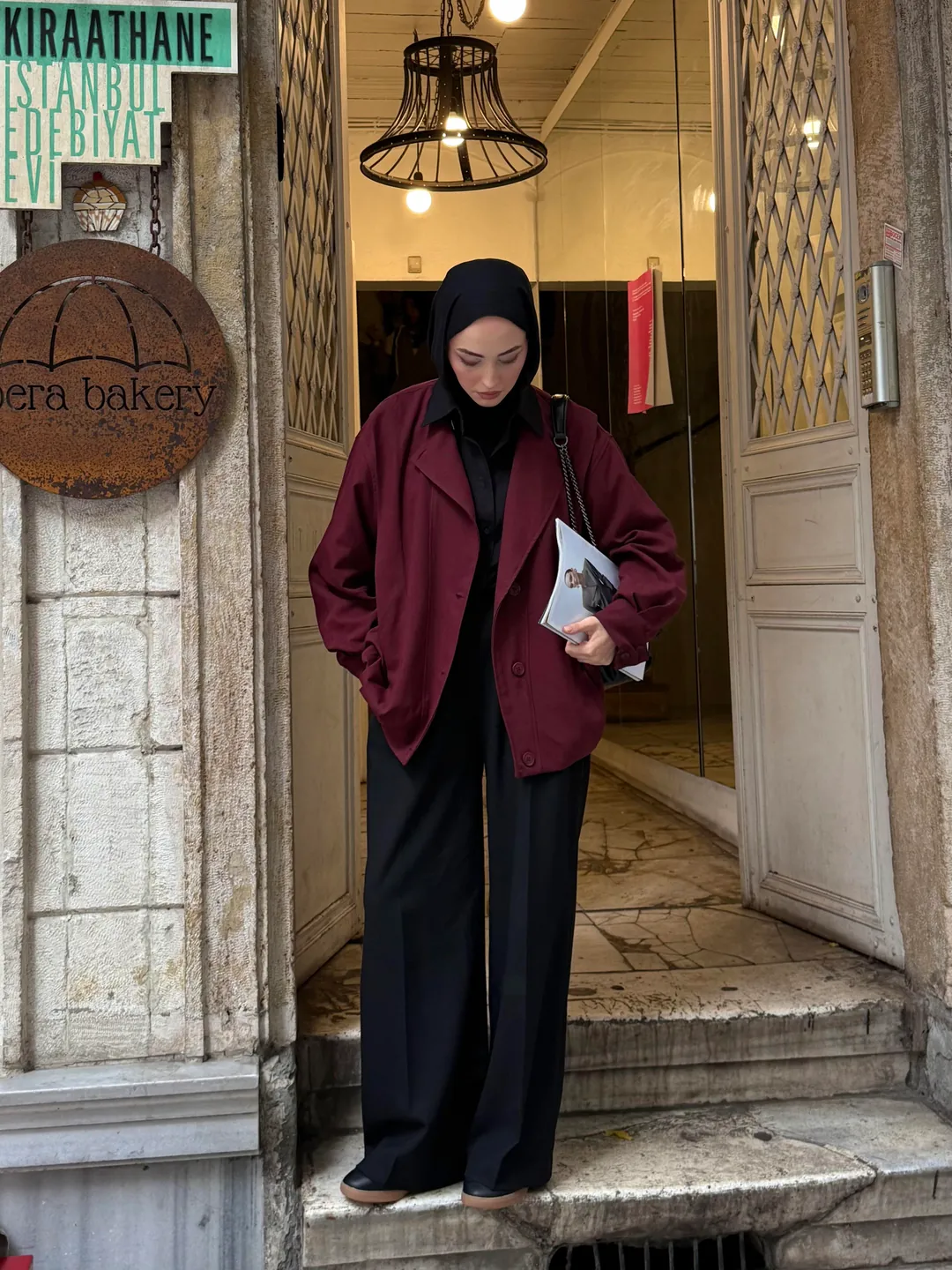 Tasarım ml Collection Ceket Bordo - Görsel 6