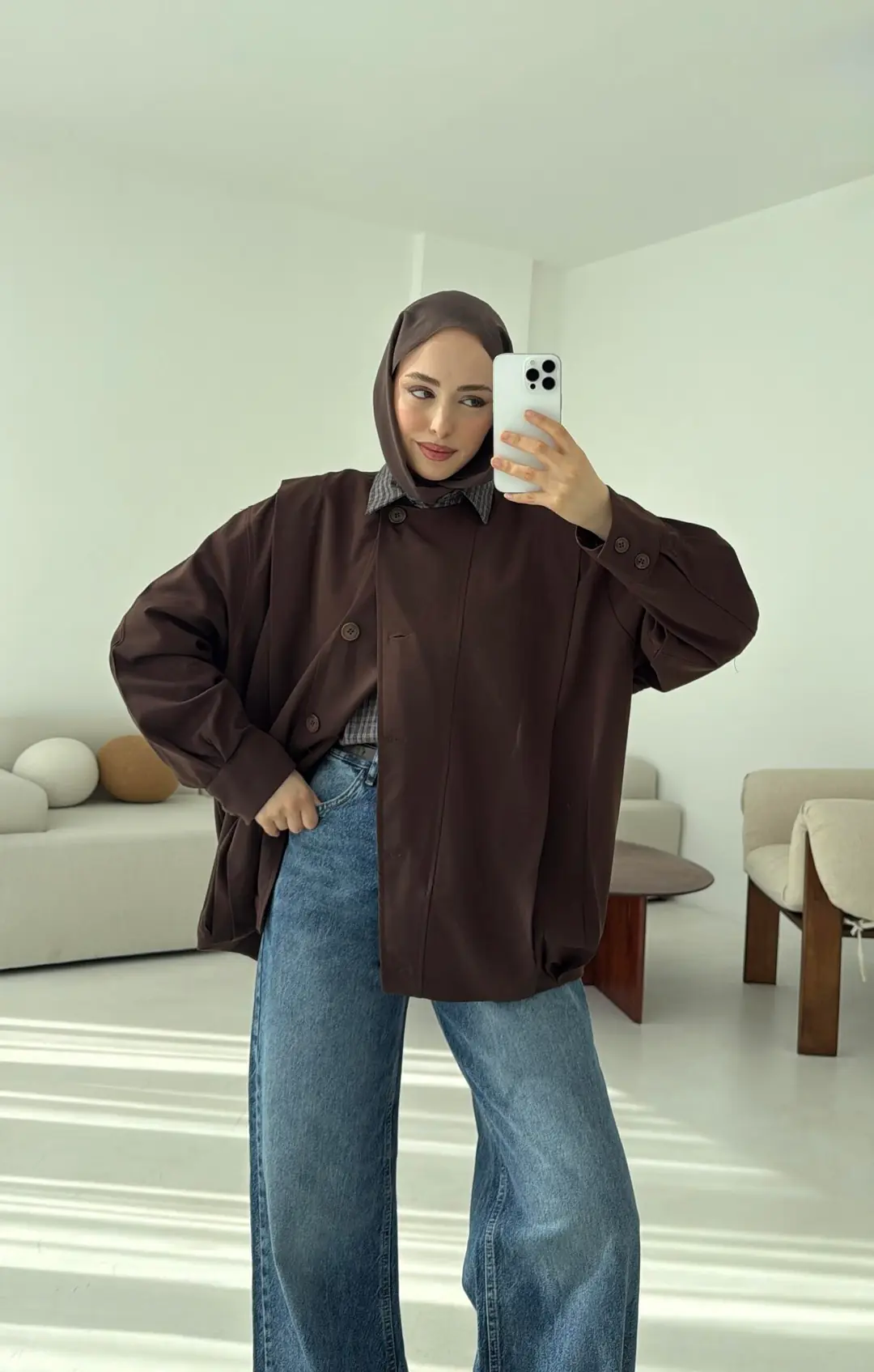 Tasarım ml Collection Ceket Kahve - Görsel 4