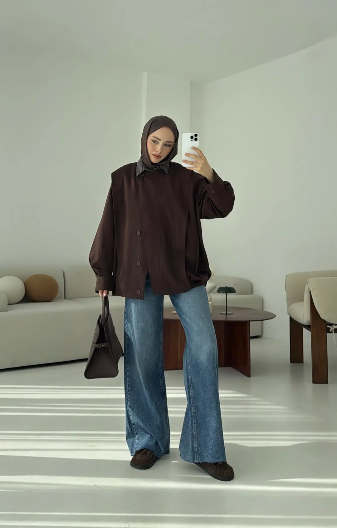 Tasarım ml Collection Ceket Kahve - Görsel 5