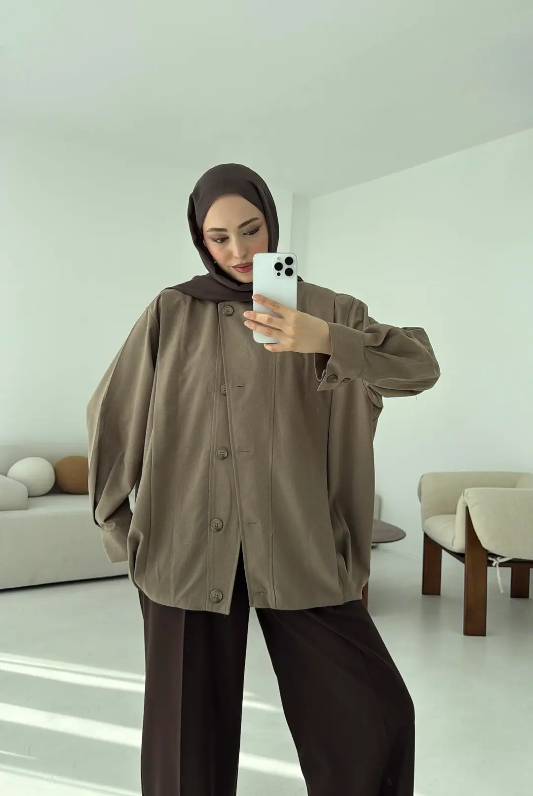 Tasarım ml Collection Ceket Vizon - Görsel 3