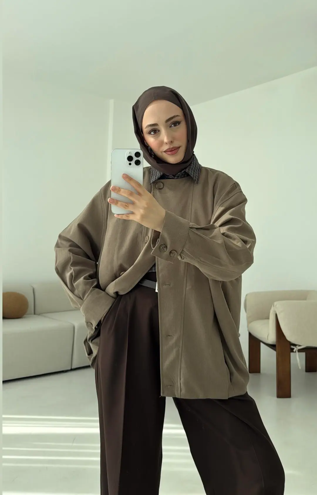 Tasarım ml Collection Ceket Vizon - Görsel 8