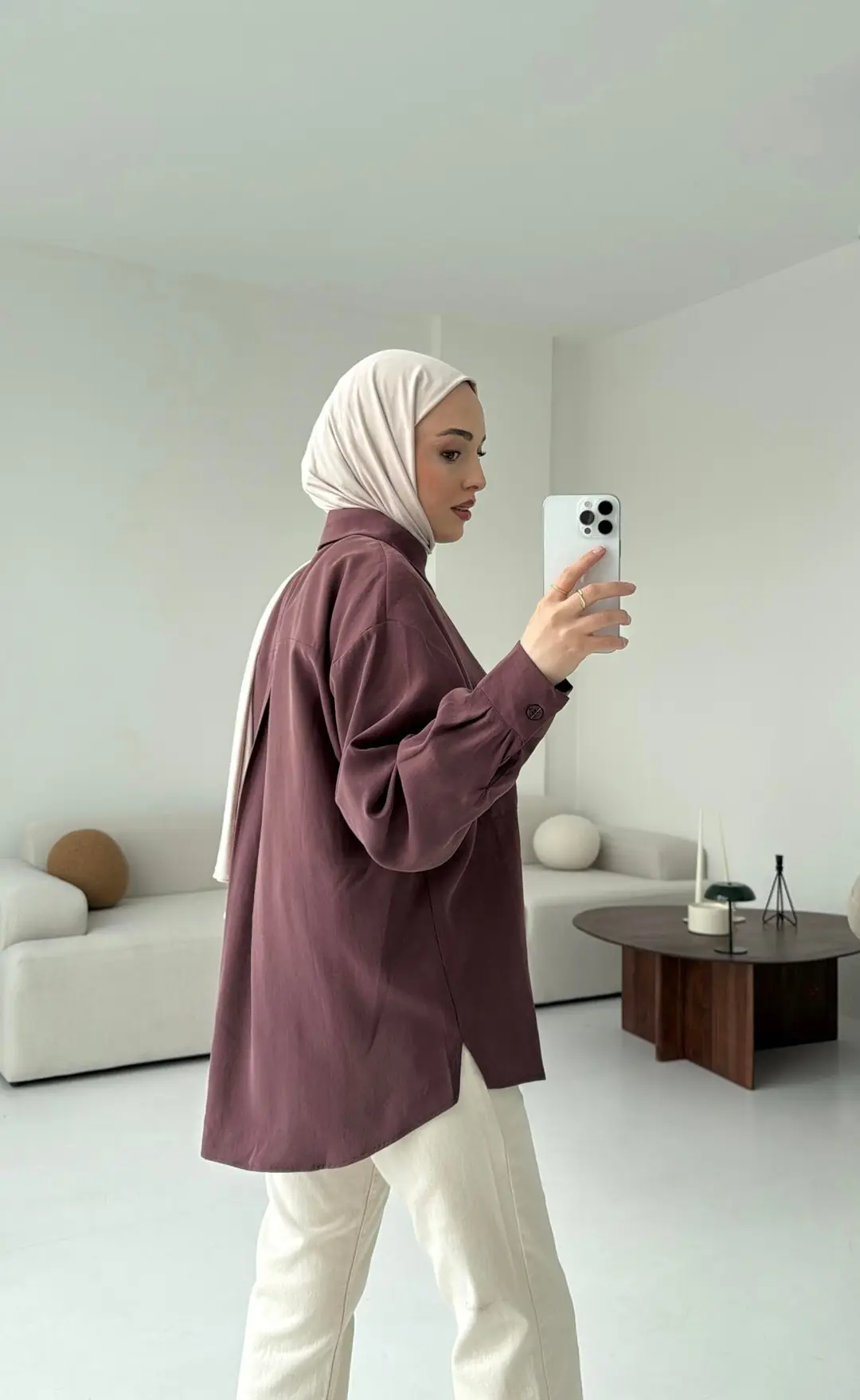 Tek Cepli Modal Gömlek - Görsel 3