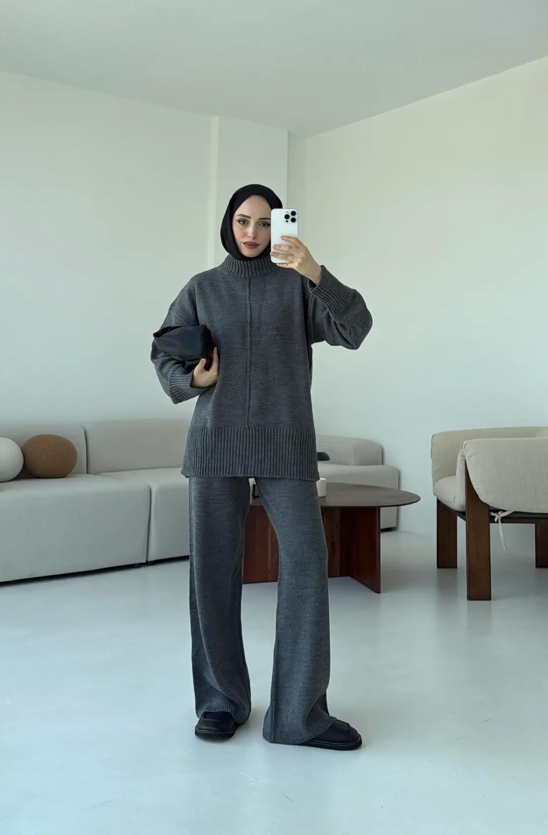 Tek Yaka Takım Gri - Görsel 5