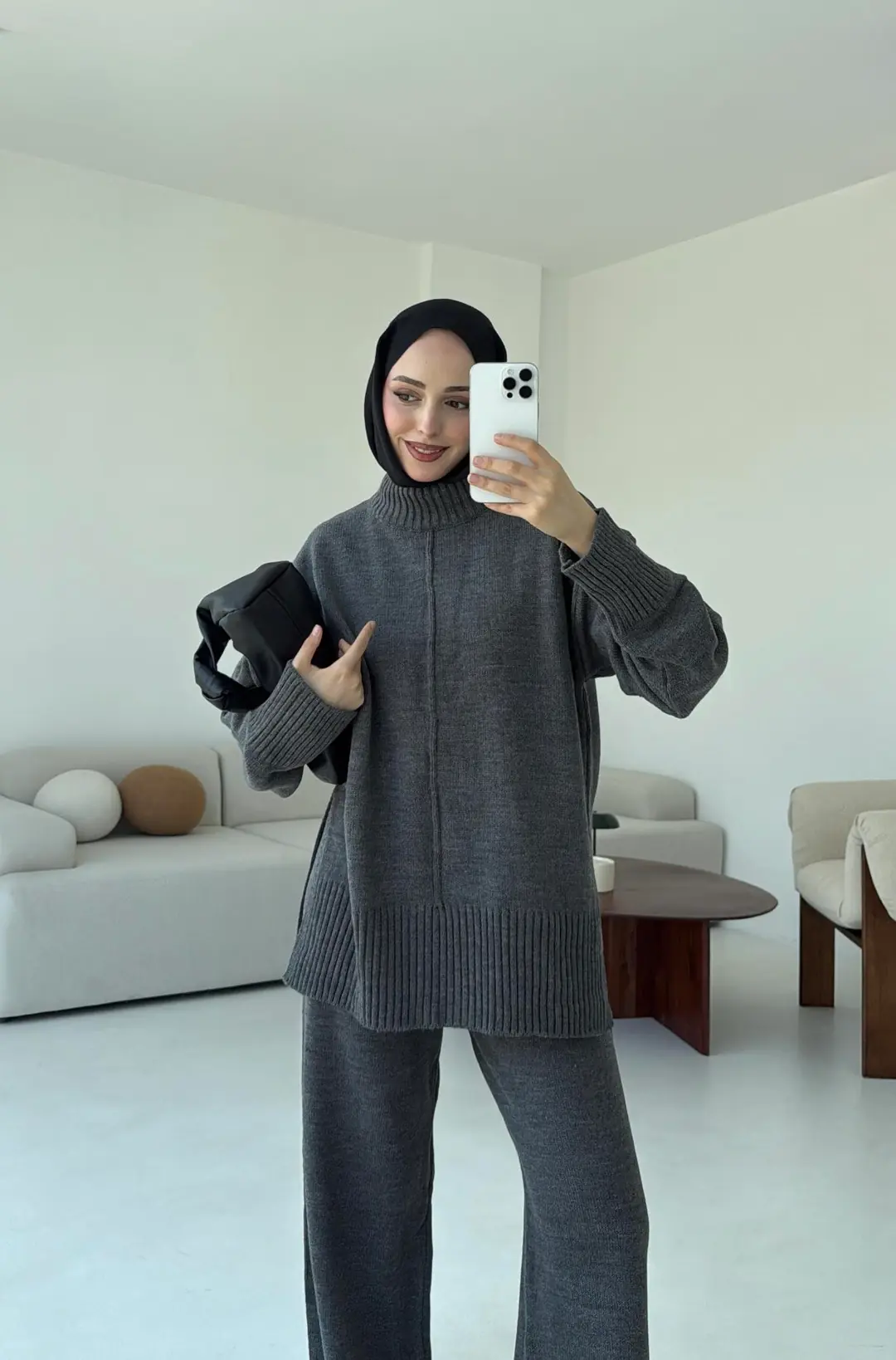 Tek Yaka Takım Gri - Görsel 6