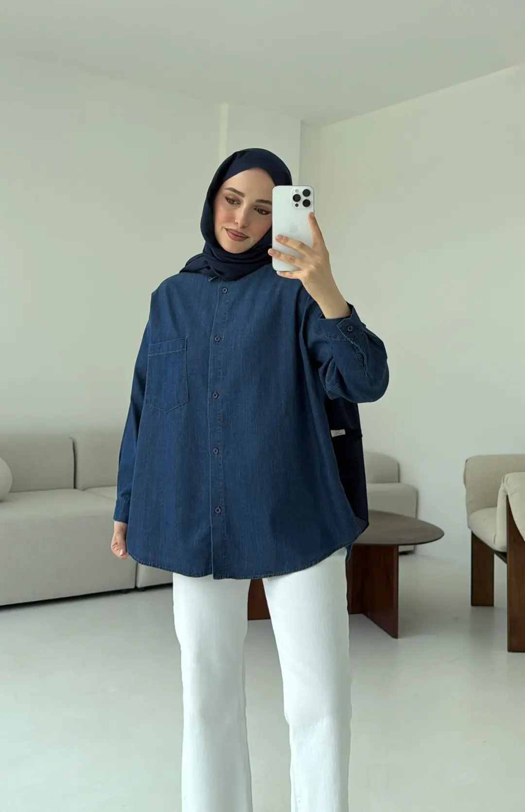 Tencel Denim Gomlek - Görsel 3