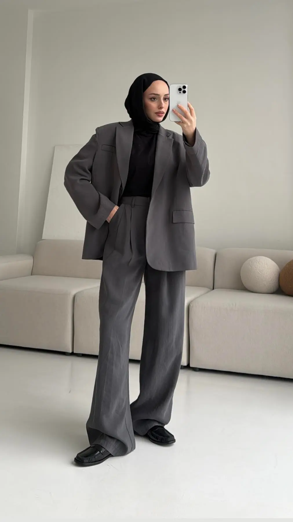 Tencel Gri Premium Ceket - Görsel 7