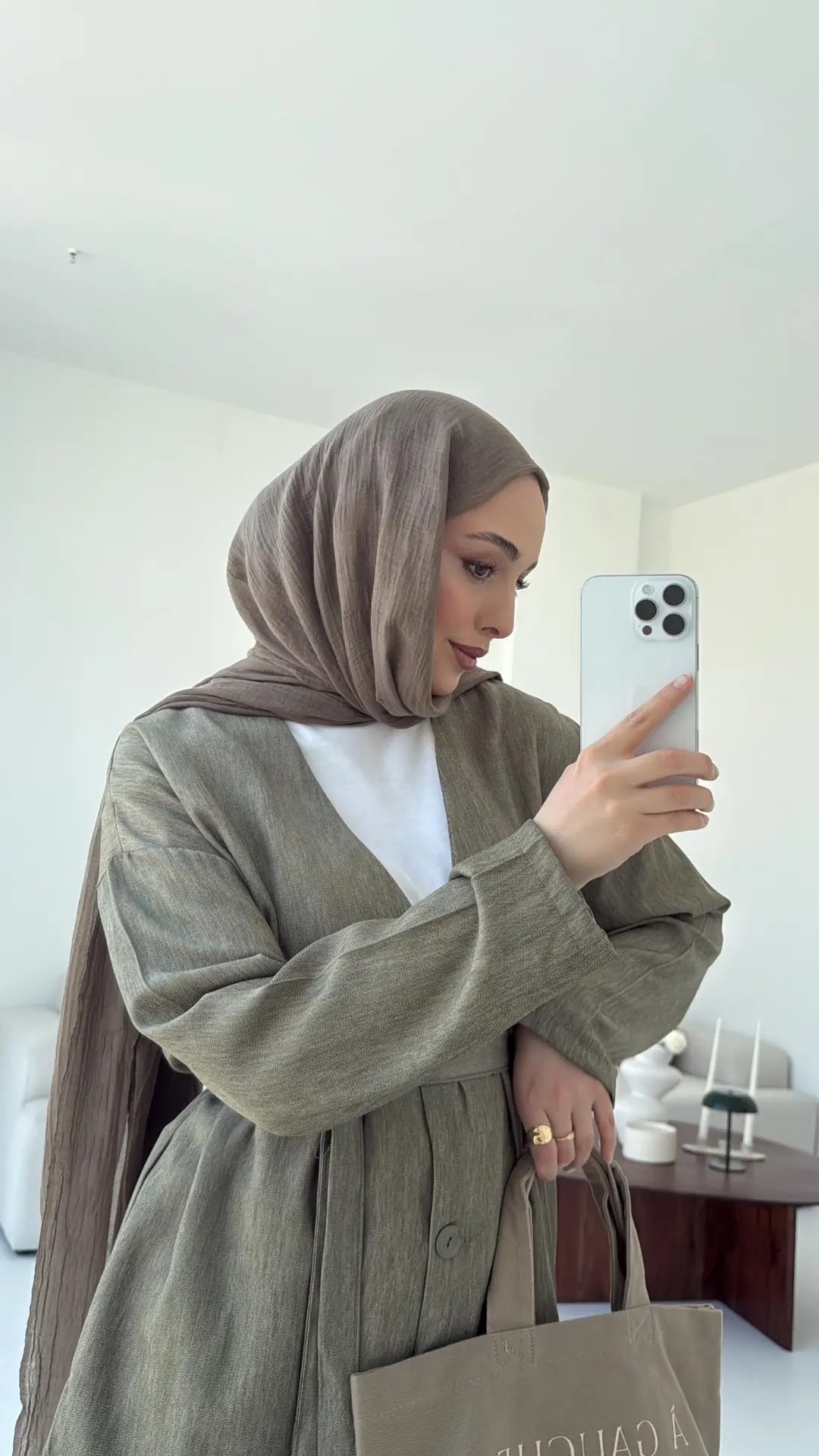 Tencel Keten Takım Haki - Görsel 5