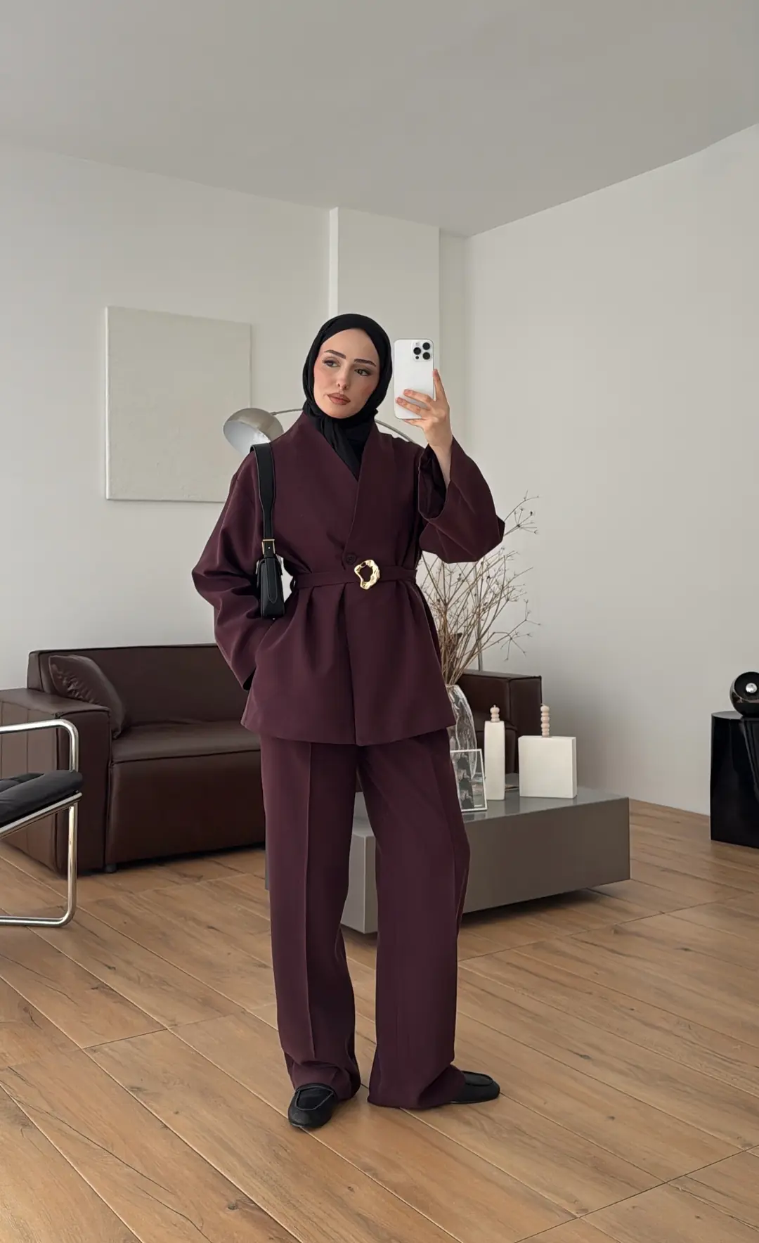 Toka Kemerli Takım Bordo - Görsel 3