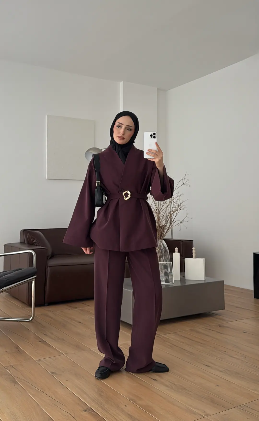 Toka Kemerli Takım Bordo - Görsel 6