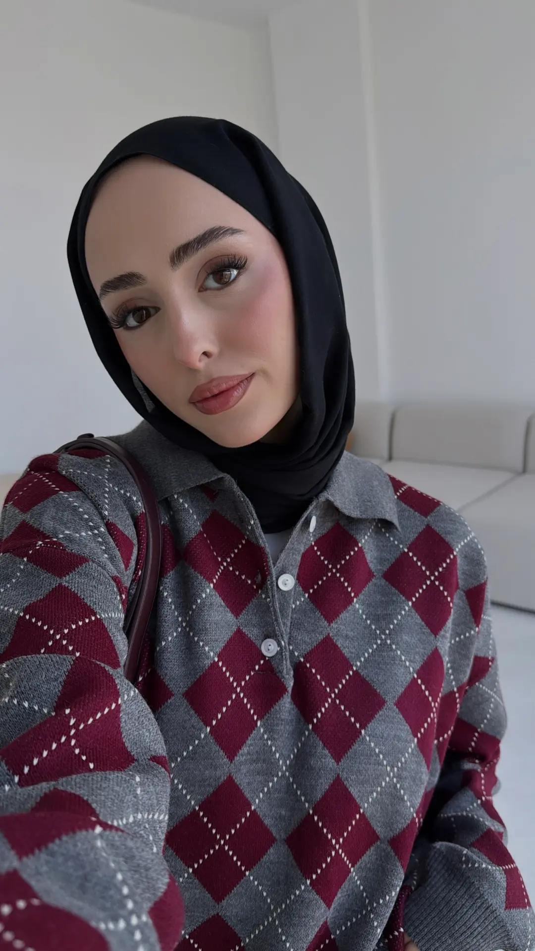 Triangle Desen Kazak Gri - Görsel 3