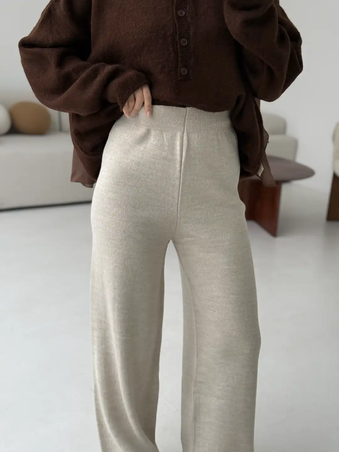 Triko Pantolon Bej - Görsel 2