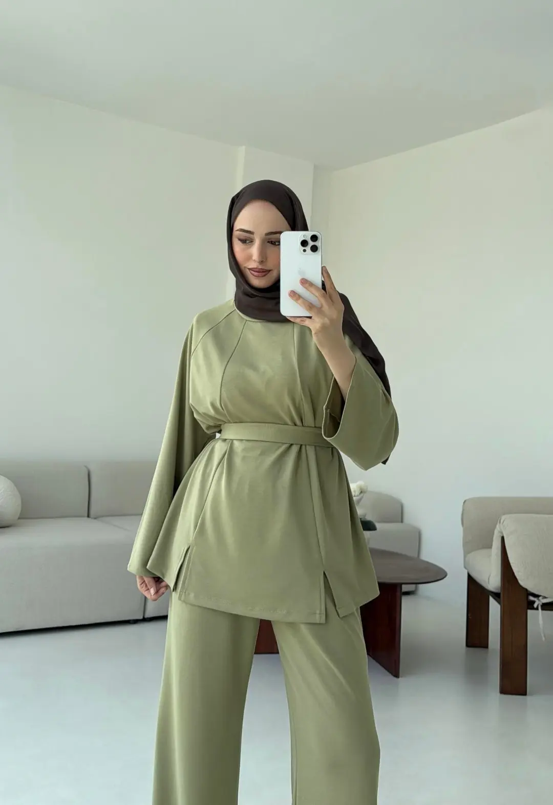 Tuniği Yırtmaçlı Oysho Takım Çağla - Görsel 2