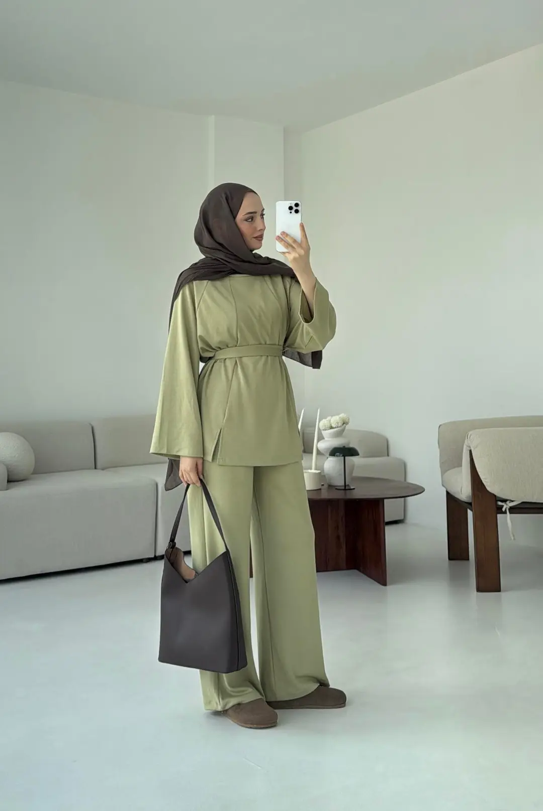 Tuniği Yırtmaçlı Oysho Takım Çağla - Görsel 9