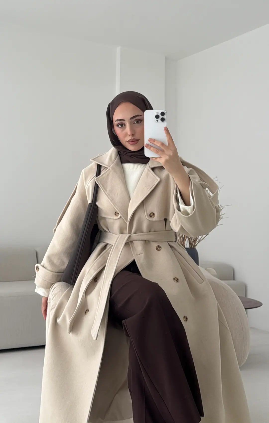 Uzun Bej Kaşe Kaban - Görsel 5