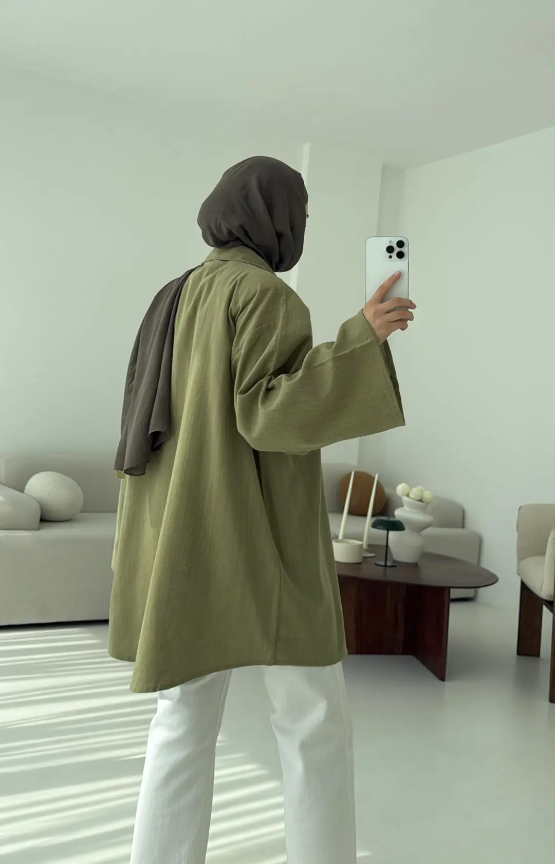 Uzun Kimono Cagla - Görsel 3