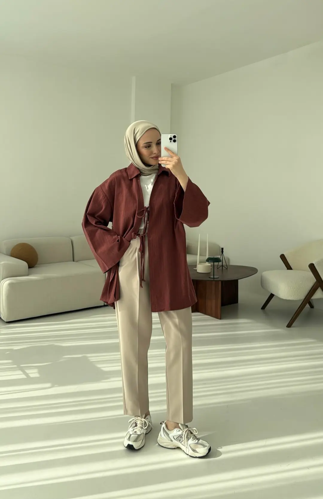 Uzun Kimono Kiremit - Görsel 3