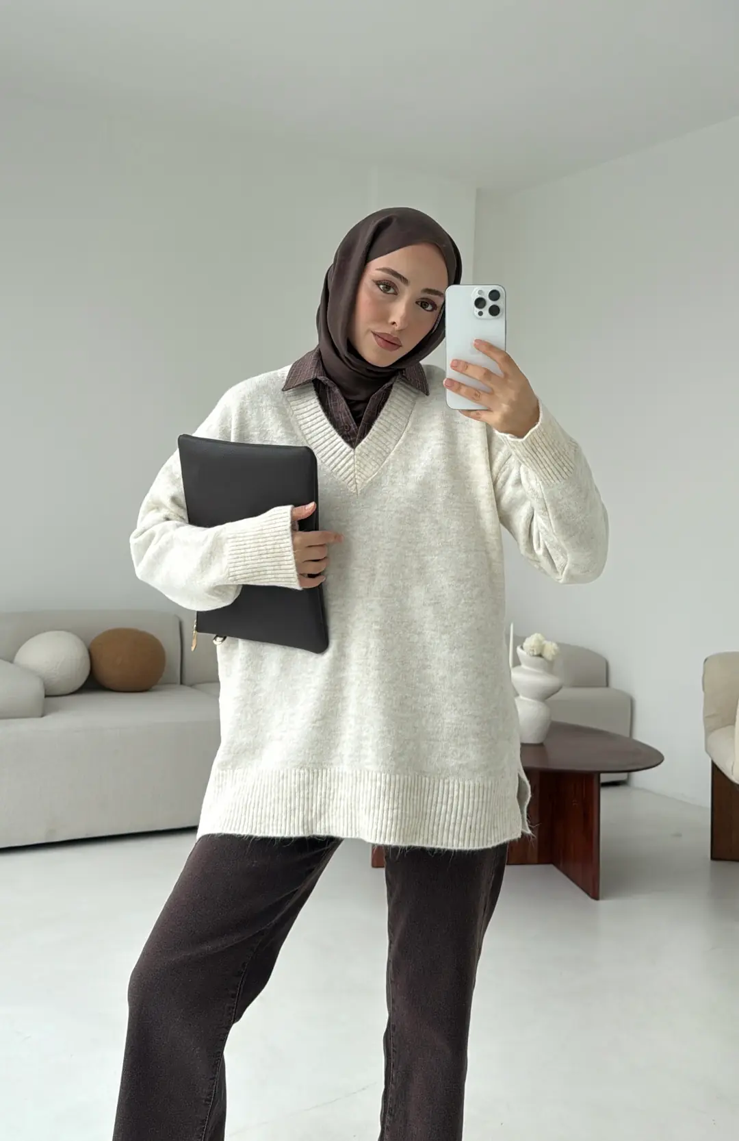 V yaka Kazak Bej - Görsel 9