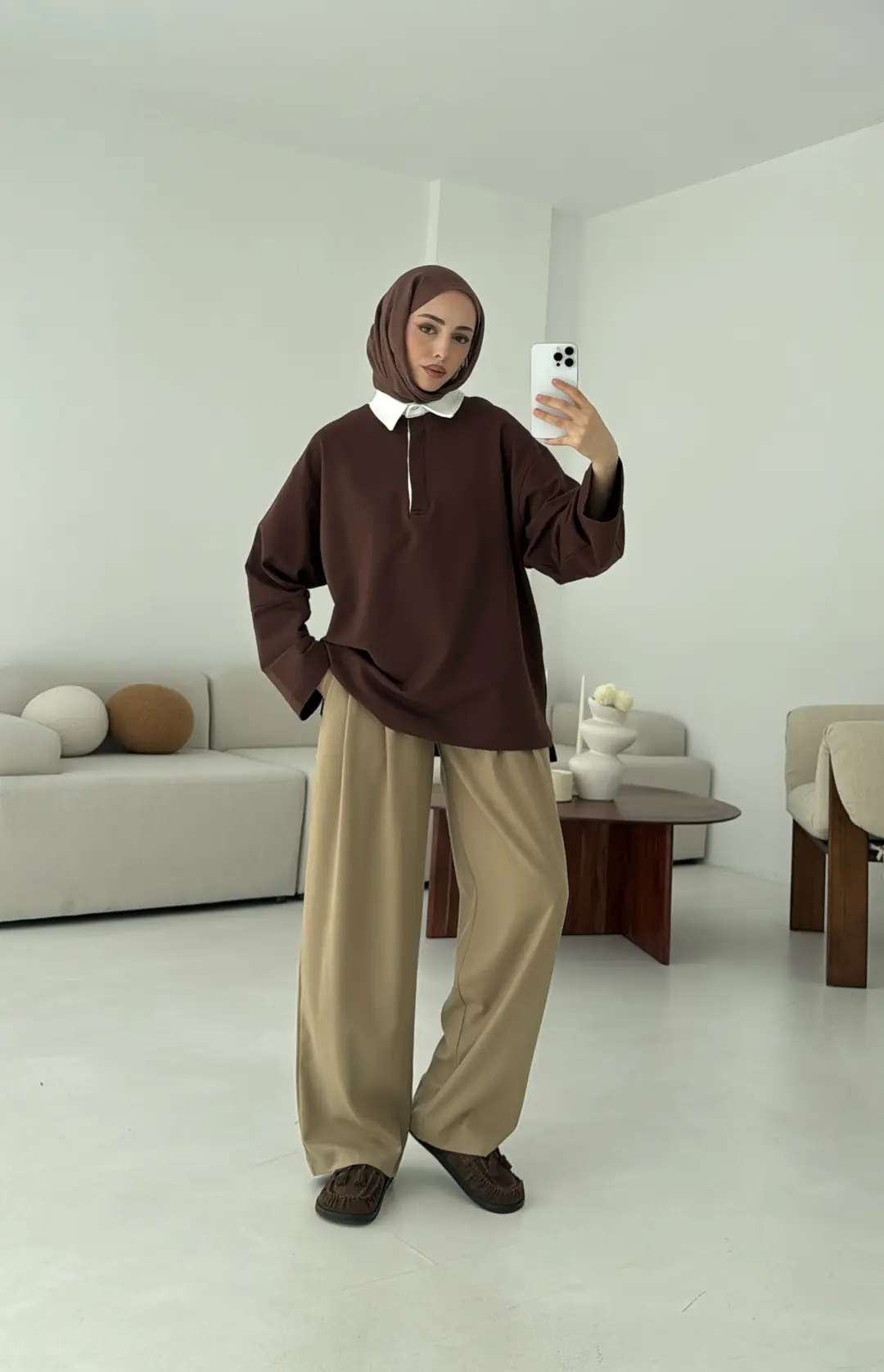 Varctiy Sweatshırt Kahve - Görsel 6