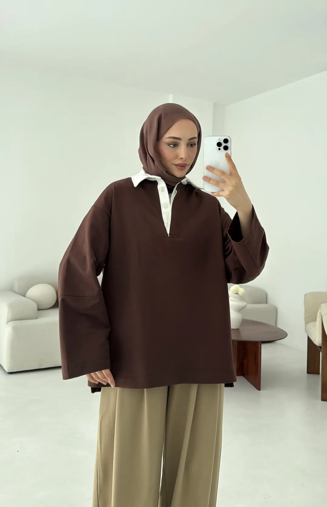 Varctiy Sweatshırt Kahve - Görsel 8