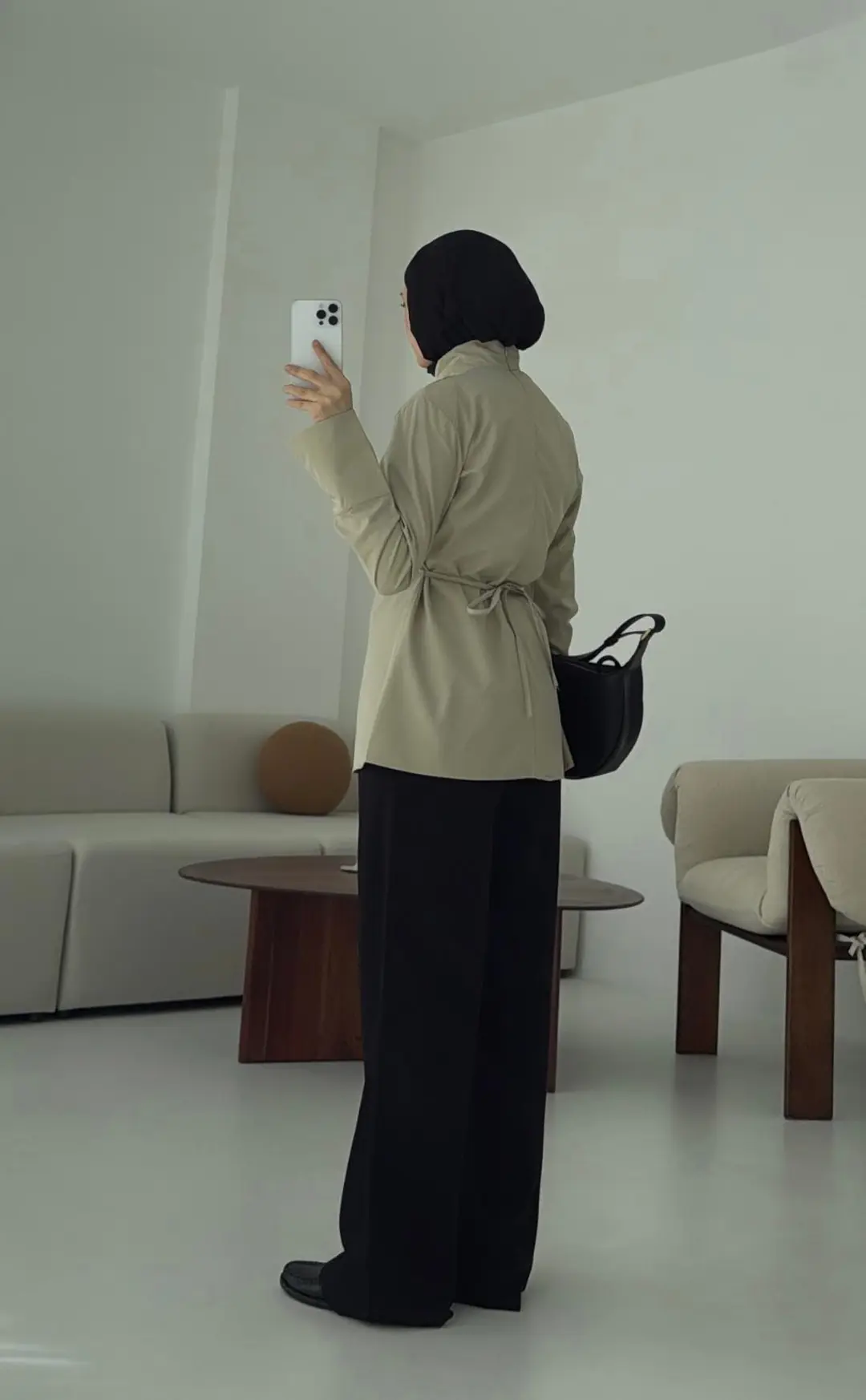 Vatkalı Bluz Bej - Görsel 6