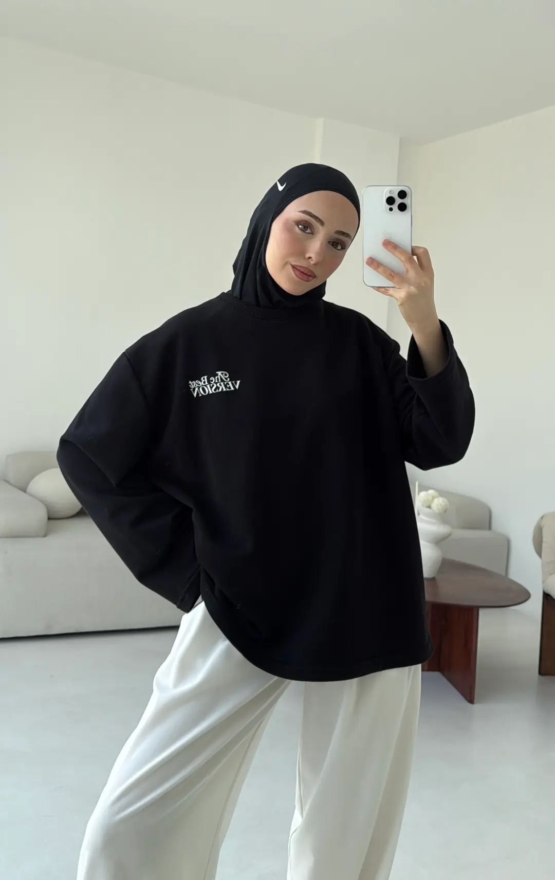 Version Baskılı Sweatshirt Siyah - Görsel 2