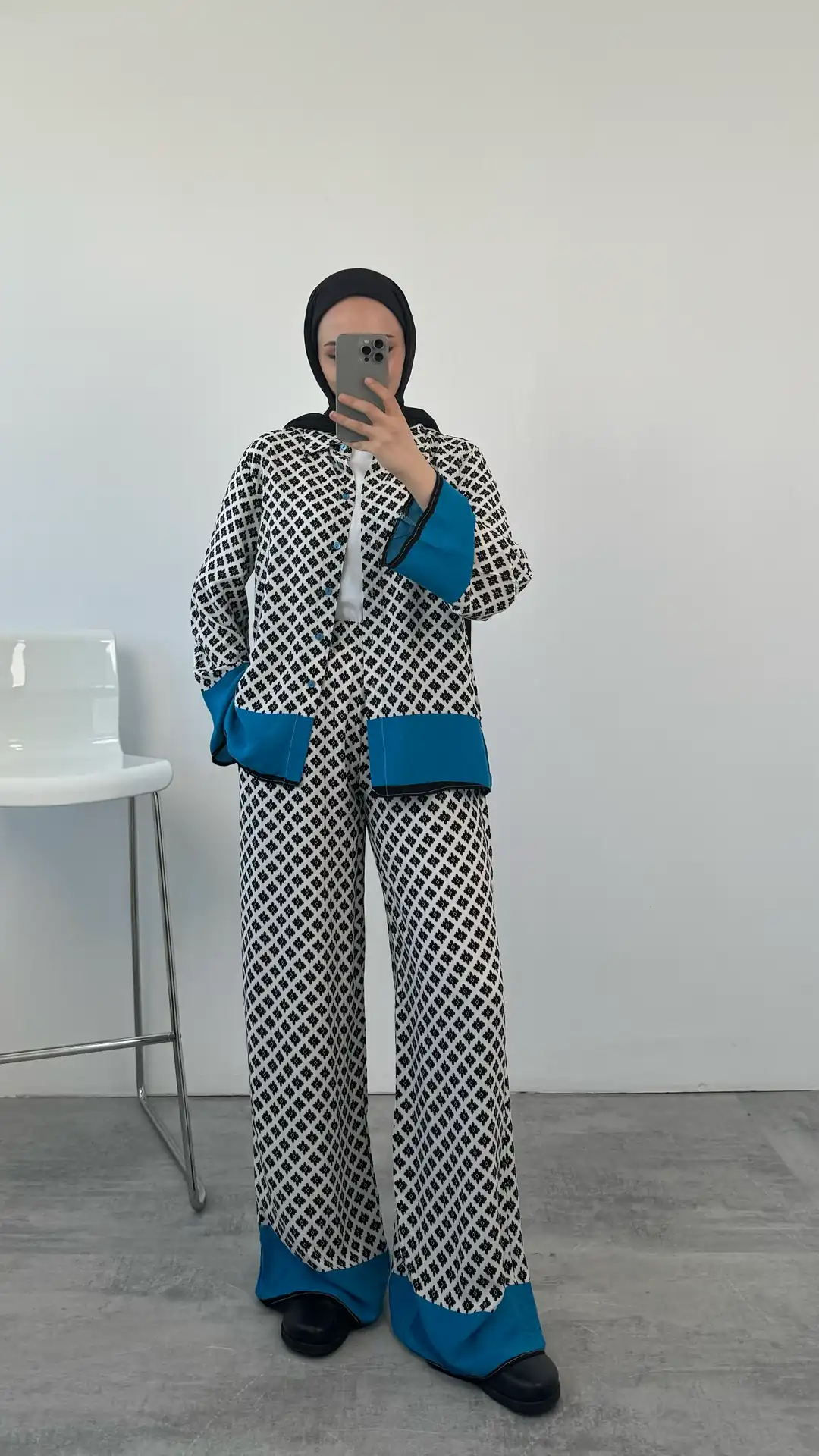 Viskon Desenli Takım