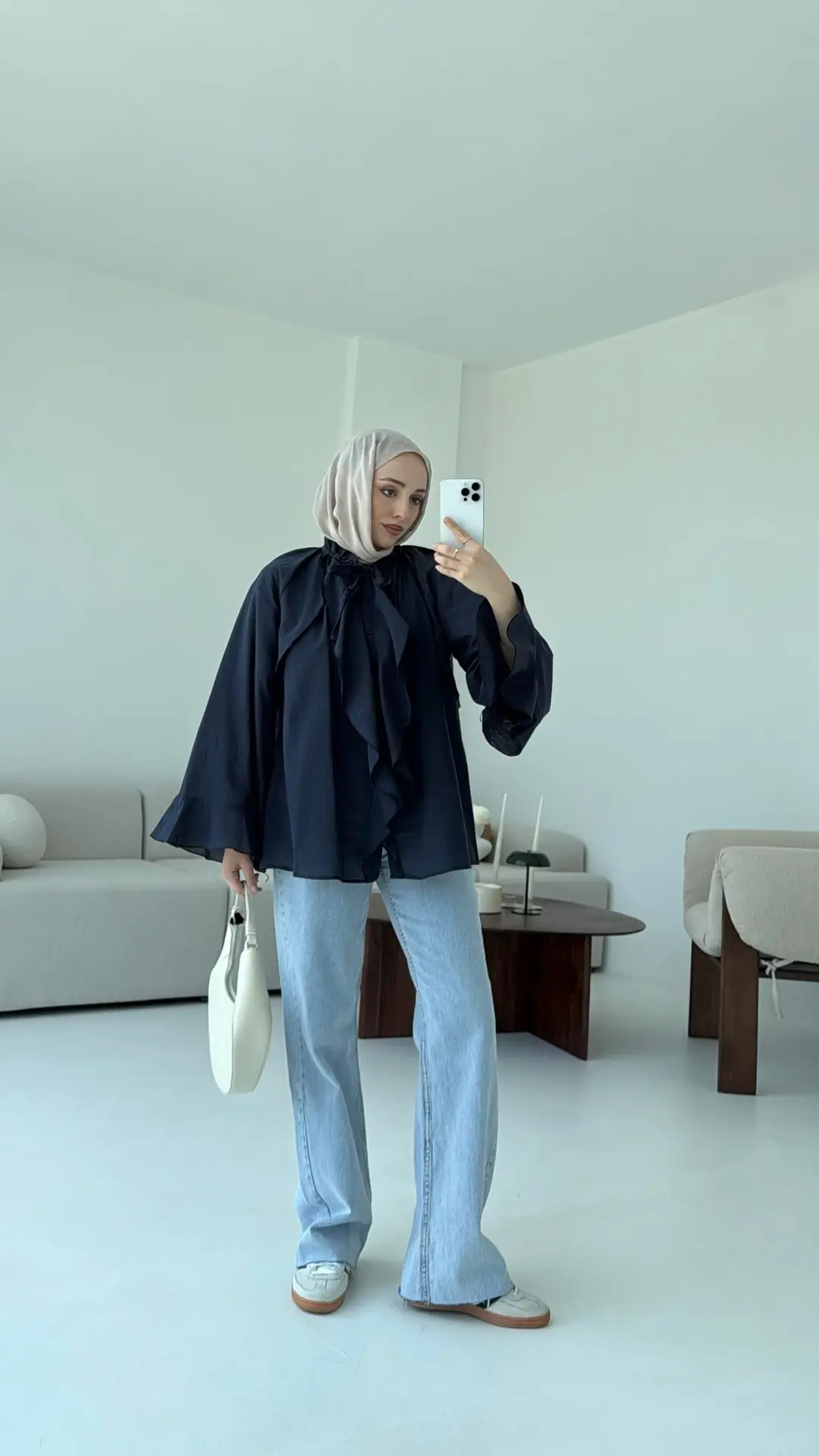 Vual Gömlek Lacivert - Görsel 6