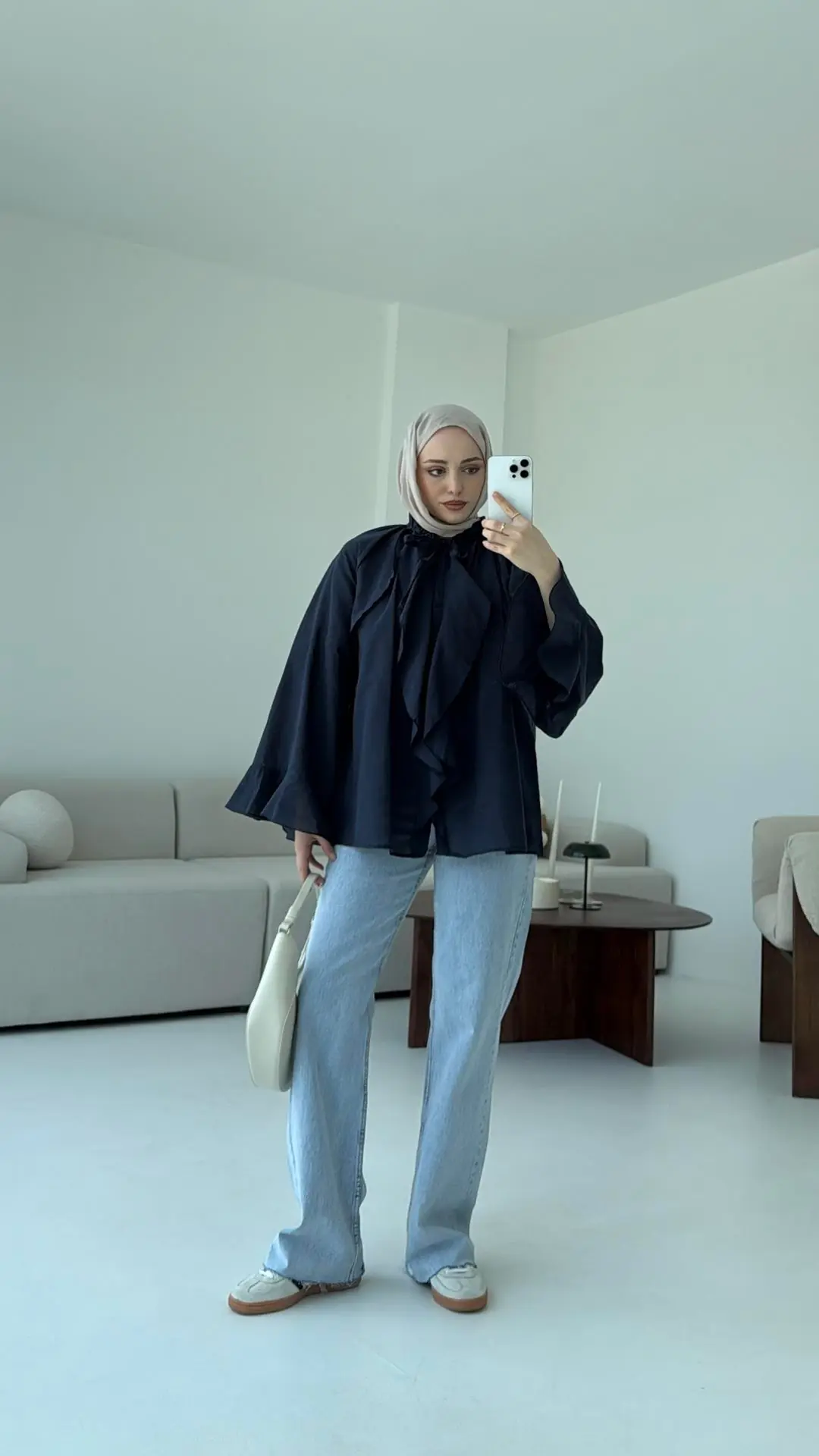 Vual Gömlek Lacivert - Görsel 8