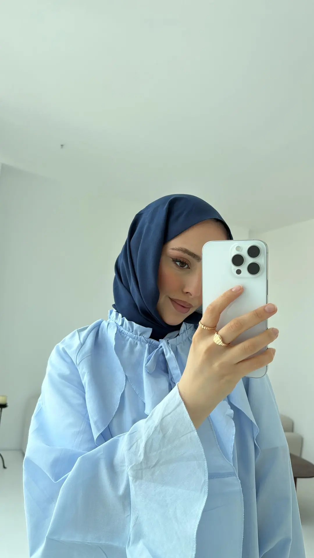 Vual Gömlek Mavi - Görsel 2