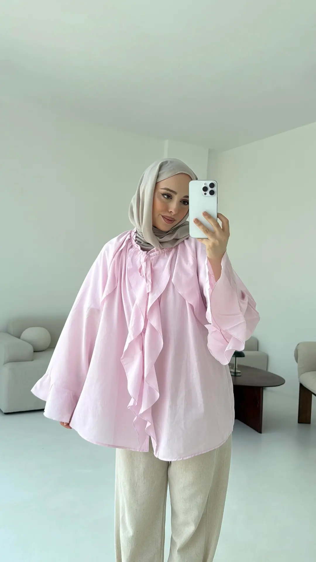 Vual Gömlek Pembe - Görsel 4