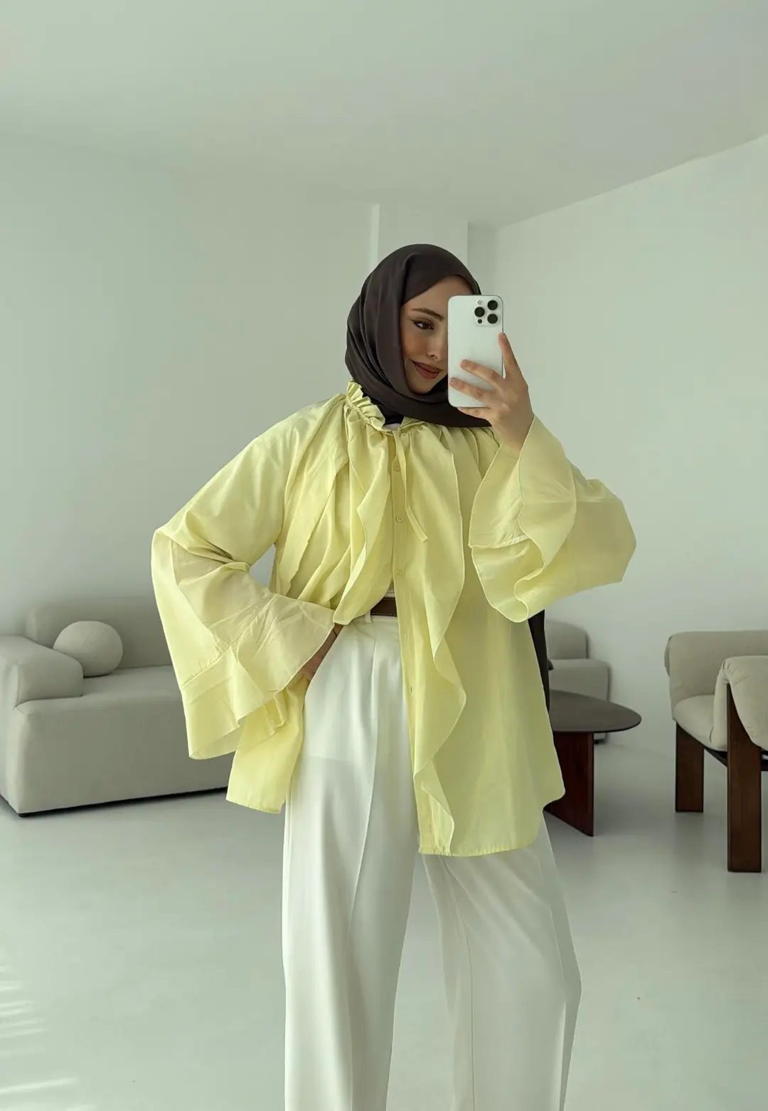 Vual Gömlek Sarı - Görsel 2