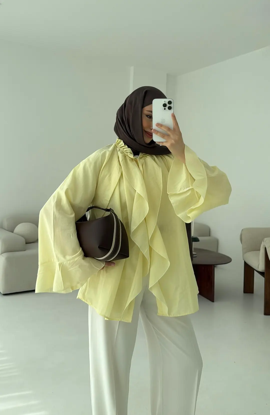 Vual Gömlek Sarı - Görsel 3