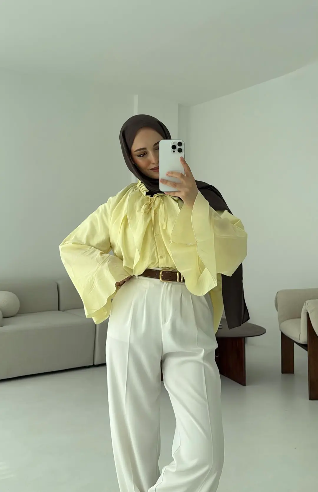 Vual Gömlek Sarı - Görsel 6