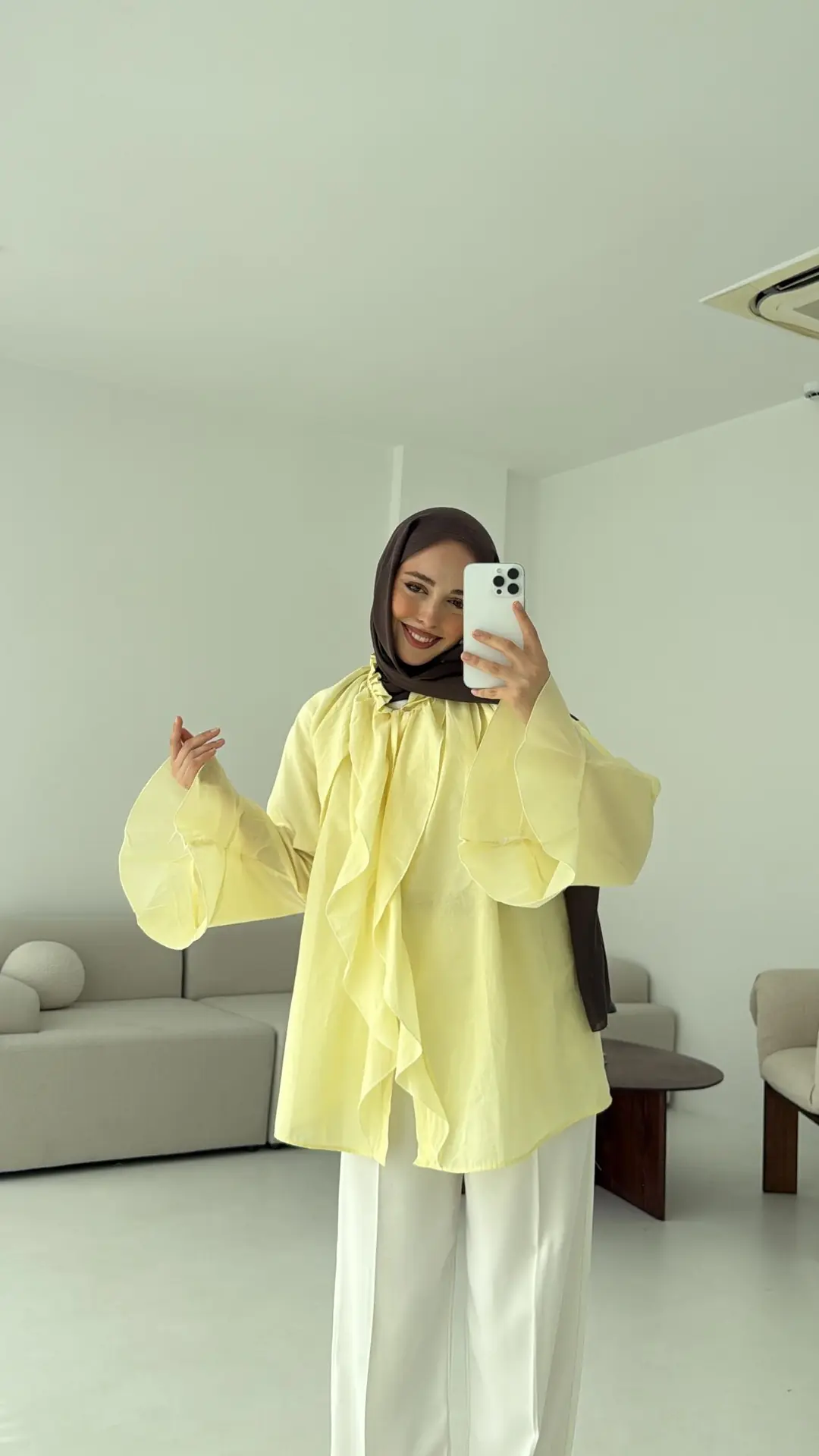 Vual Gömlek Sarı - Görsel 7