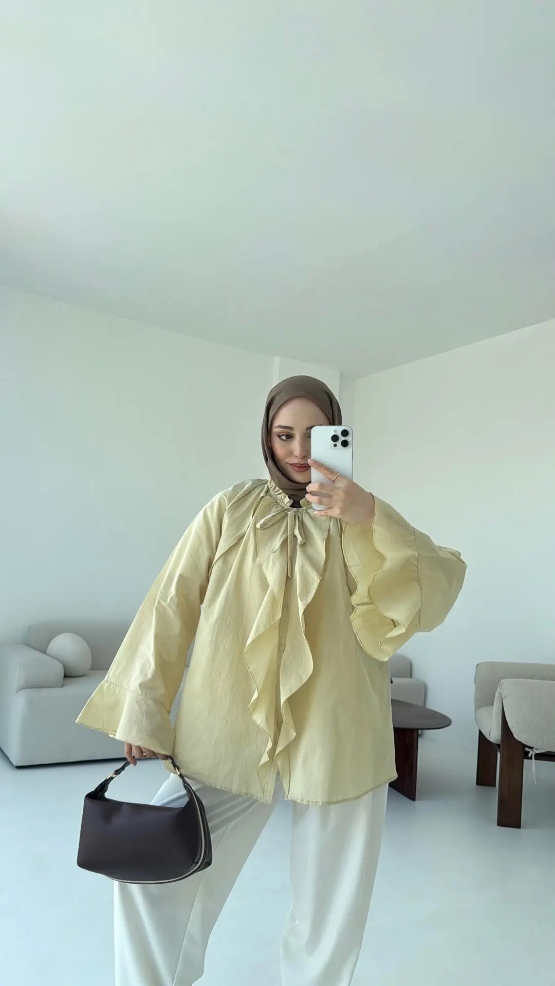 Vual Gömlek Sarı - Görsel 6