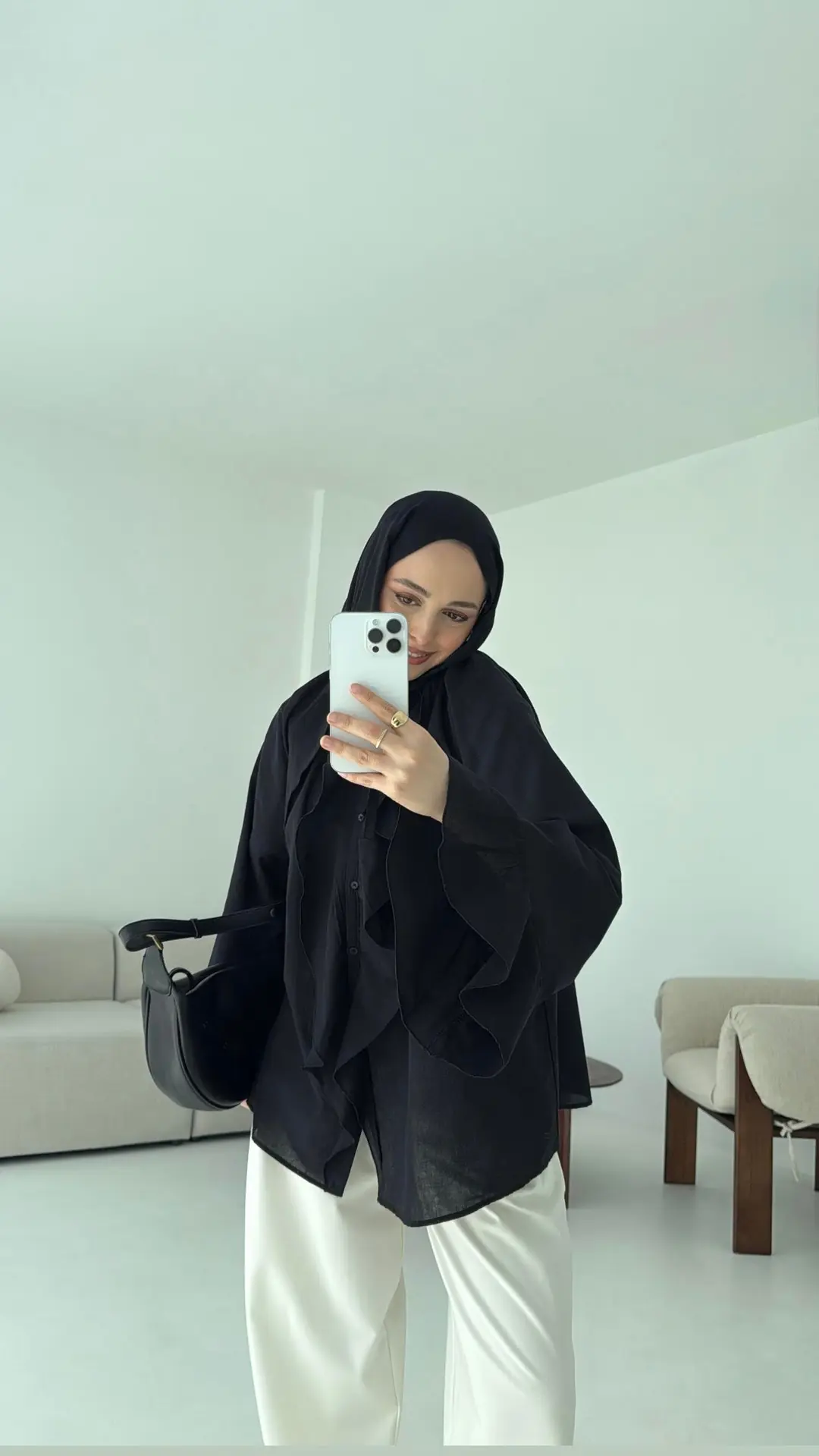 Vual Gömlek Siyah - Görsel 4