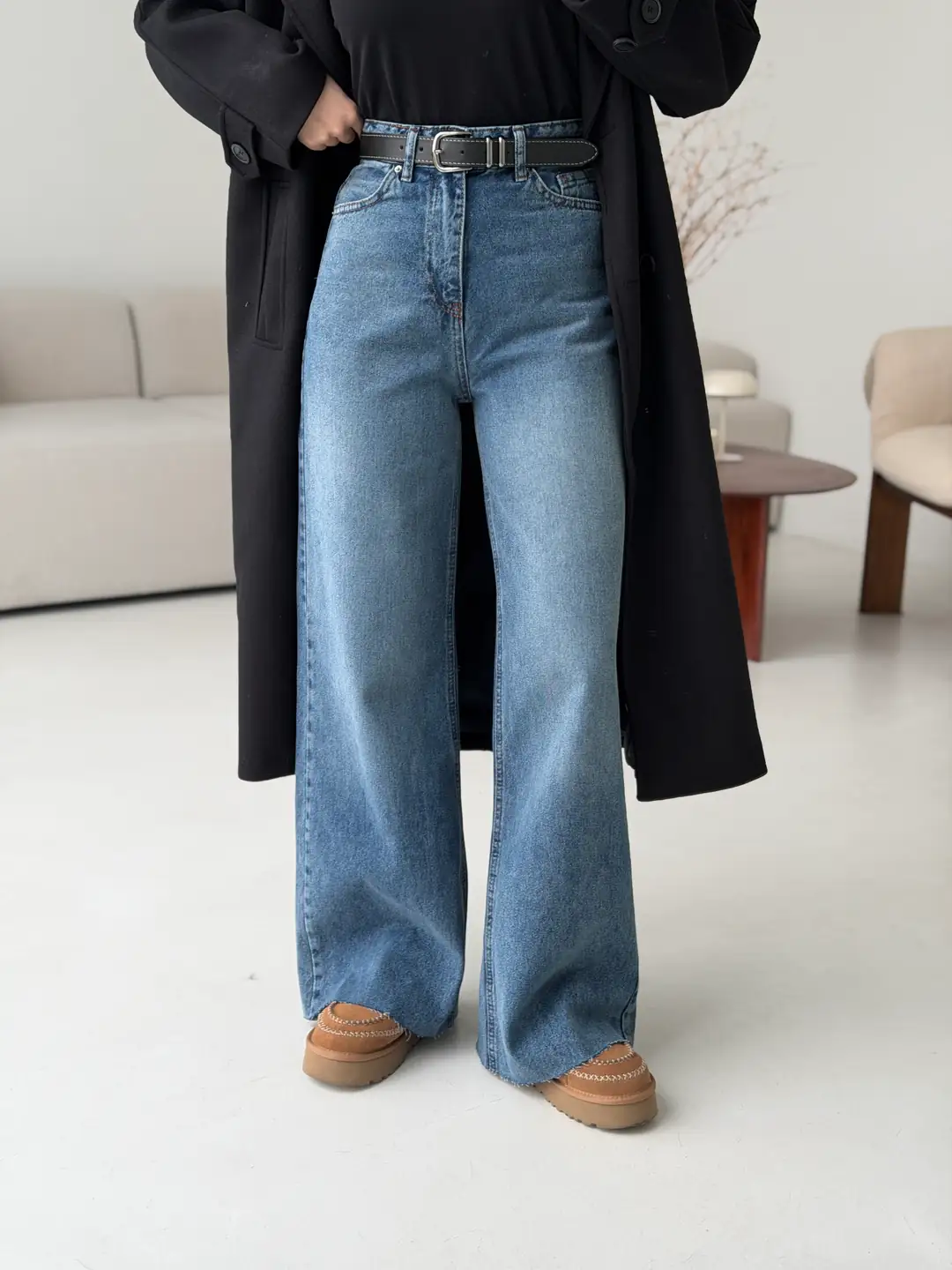 Wide Leg Jean R1011 (KEMER DAHİL DEĞİLDİR) - Görsel 3
