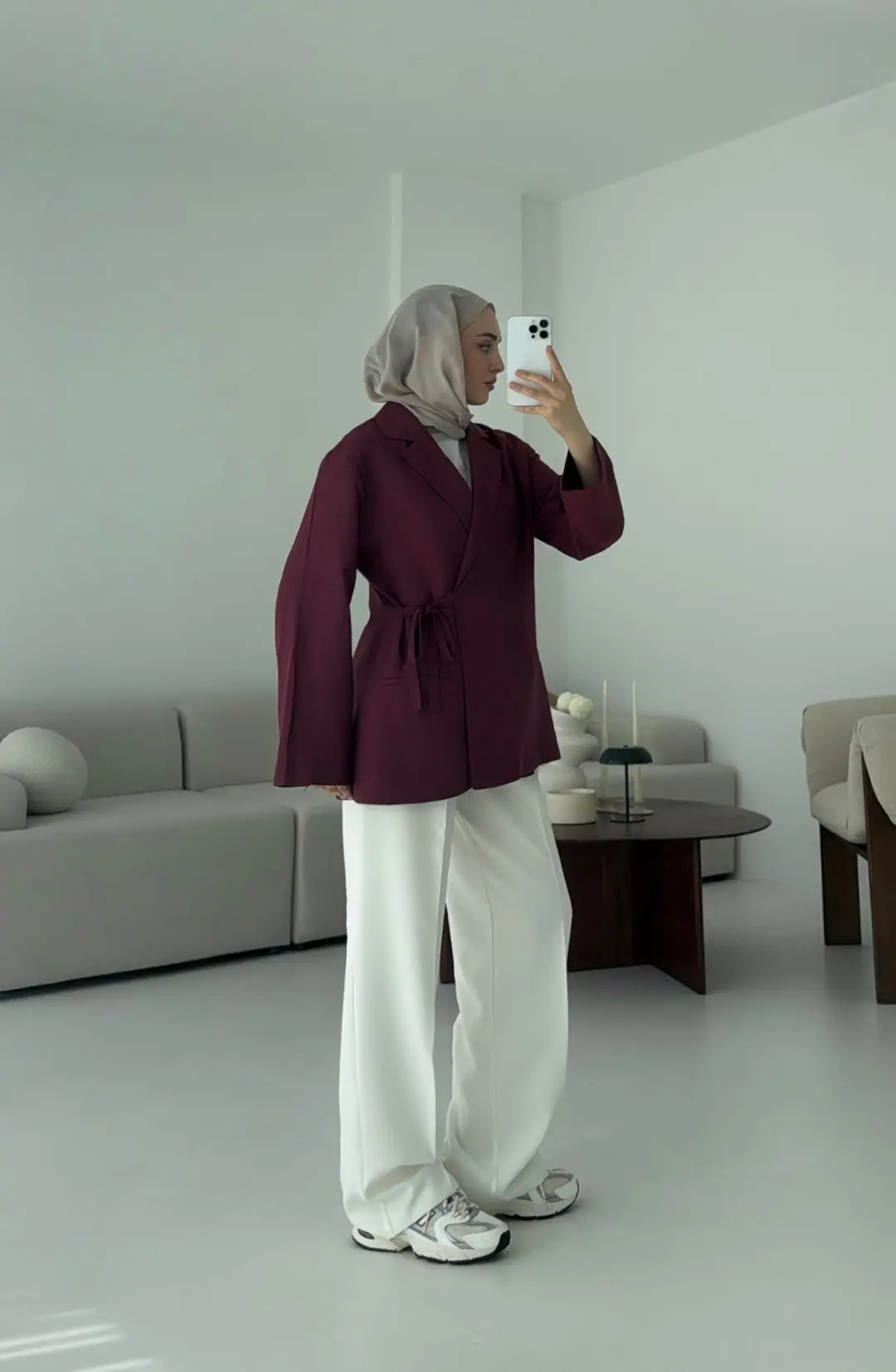 Yazlık Bordo Ceket - Görsel 3