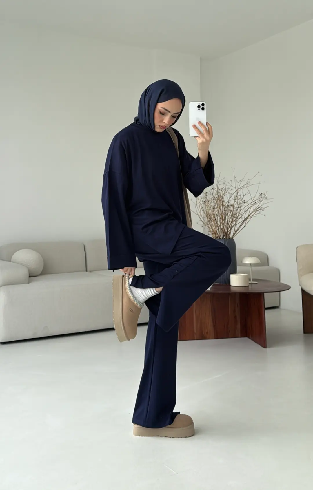 Yırtmaç Detay Takım Lacivert - Görsel 7