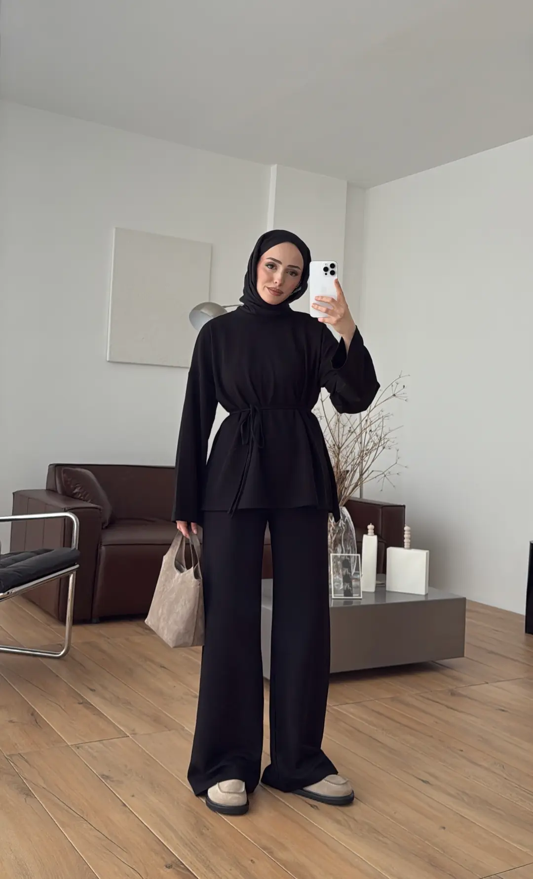 Yırtmaç Detay Takım Mevsimlik Takım Siyah