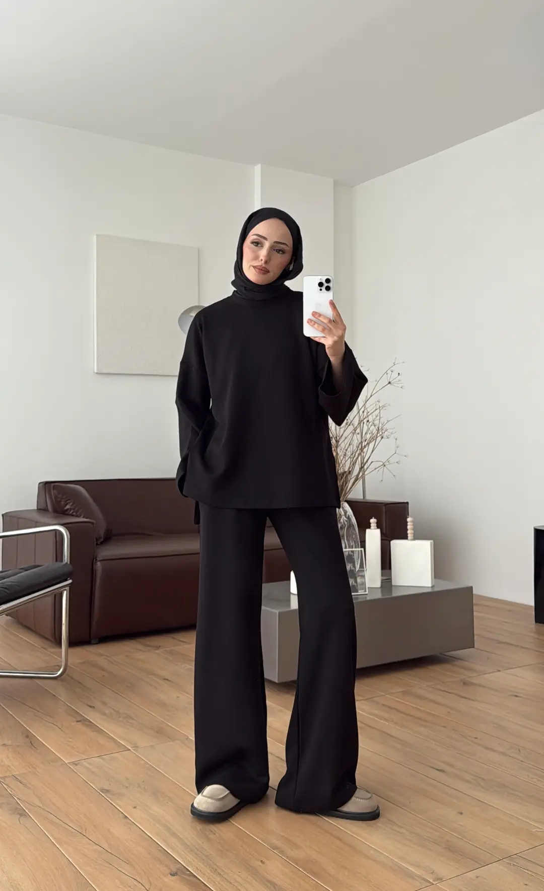 Yırtmaç Detay Takım Mevsimlik Takım Siyah - Görsel 4