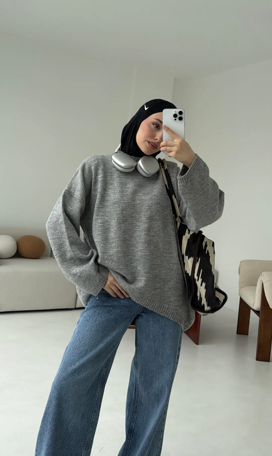 Yumuşak Kazak Gri - Görsel 2