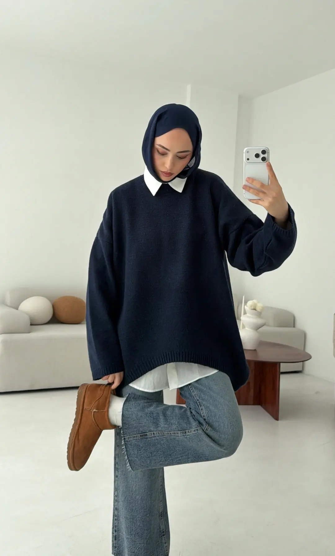 Yumuşak Kazak Lacivert - Görsel 2