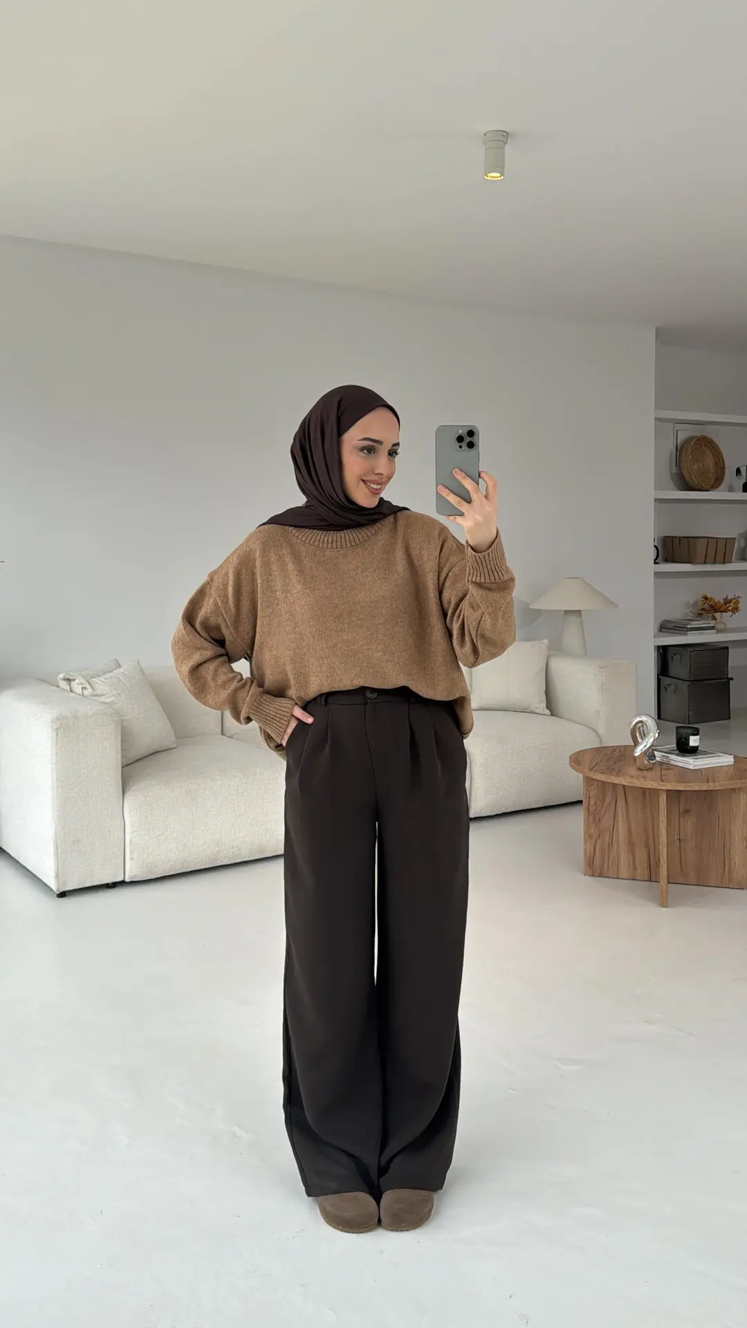 Yumuşak Triko Kazak Camel - Görsel 2